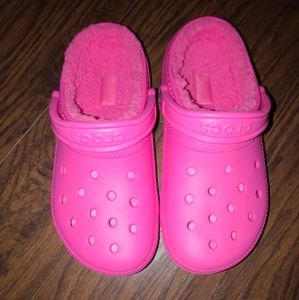 Crocs HOT PINK lined